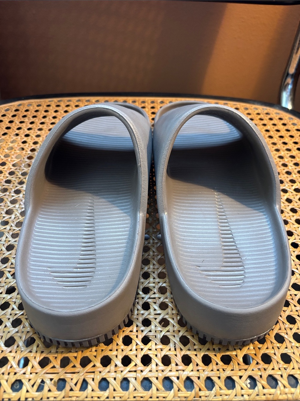 Nike Calm Minimalist Gray Slide Sandals - Picture 4 of 6